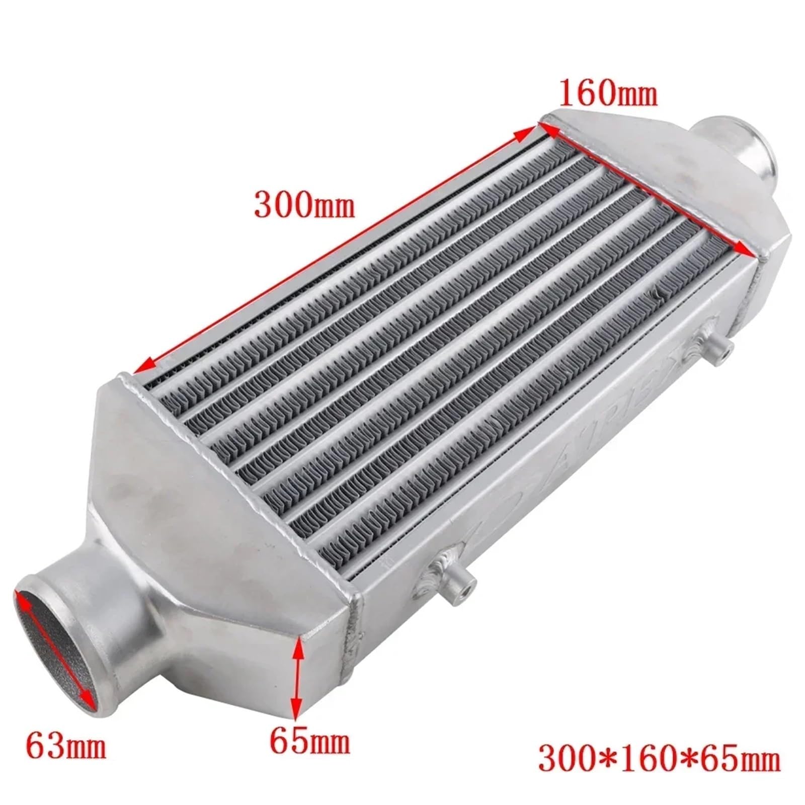 Radiator Przedni Montaż Chłodnicy Międzystopniowej 300 * 160 * 65mm Uniwersalny Turbo Intercooler Bar&plate Chłodnice Układ Chłodzenia Akcesoria Samochodowe podkładka termiczna