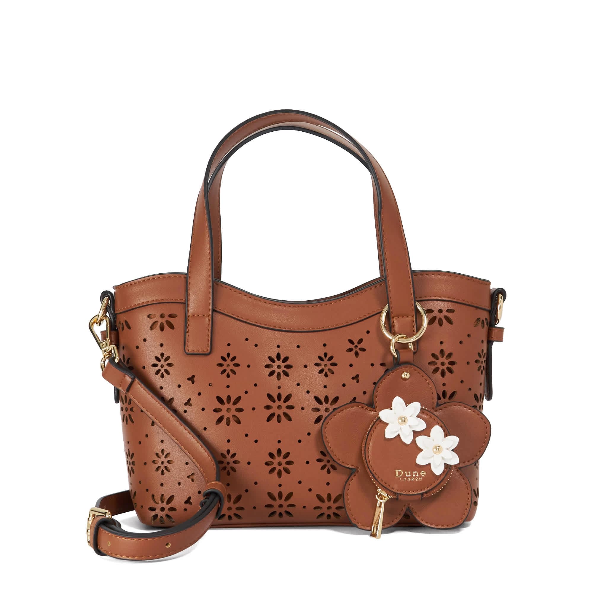 Dune London Women's Brown 'Diddydaizies' Shoulder Bag In