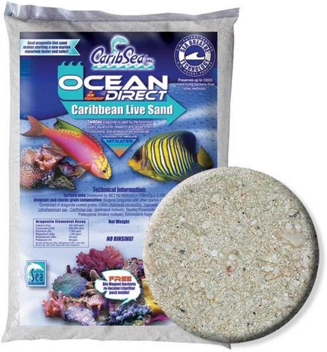 CaribSea Aquatics Ocean Direct Oolite, 5 lb