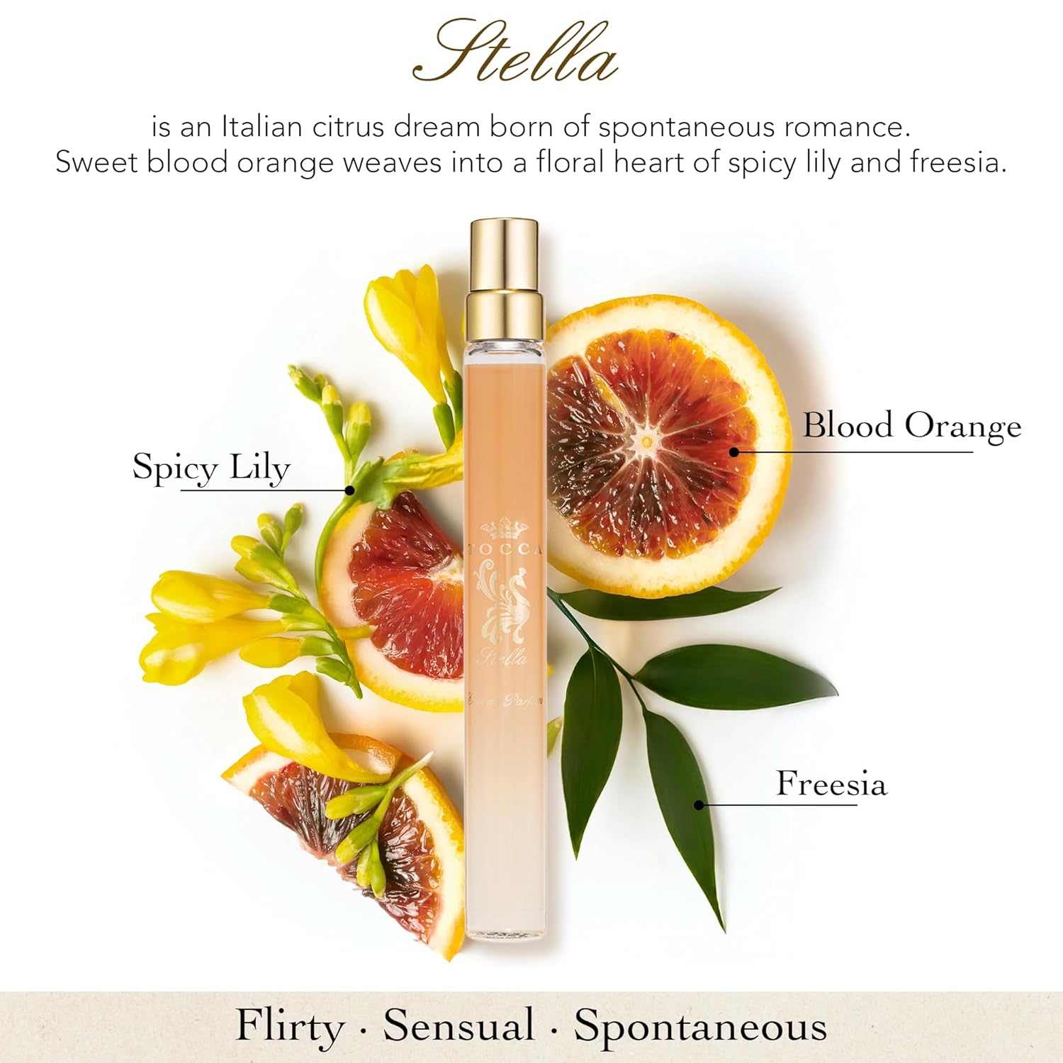 Tocca Stella Women's Perfume Travel Spray, 0.34 oz. (10 ml) - Fresh Floral, Blood Orange, Freesia, Spicy Lily - Image 4