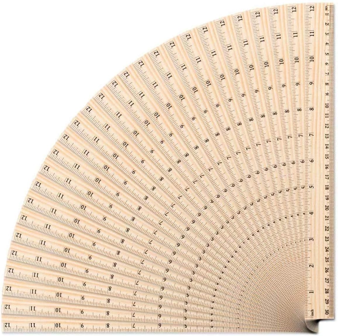 20 Pack Wooden Rulers - School, Office & Clothing Measuring Rulers, 12Inch & 30CM