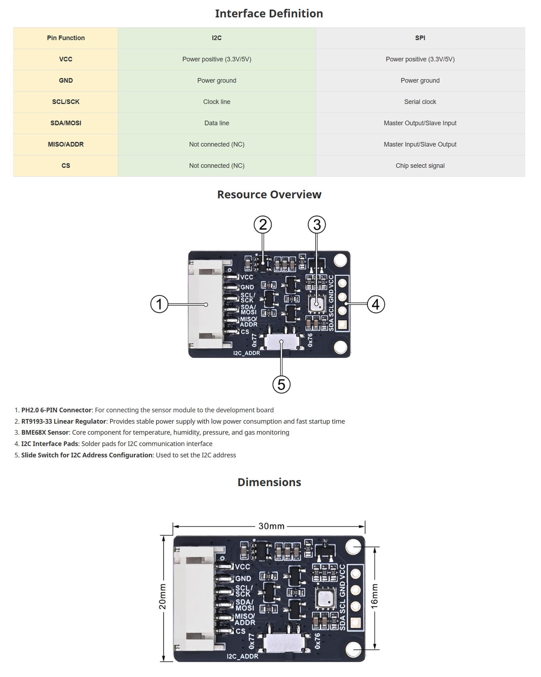 BME680 Environmental Sensor, Supports Temperature, Humidity, Pressure, Gas Detection, I2C & SPI, Ideal for Raspberry Pi, Pico, Arduino, and ESP32 Projects — Amazon image 5