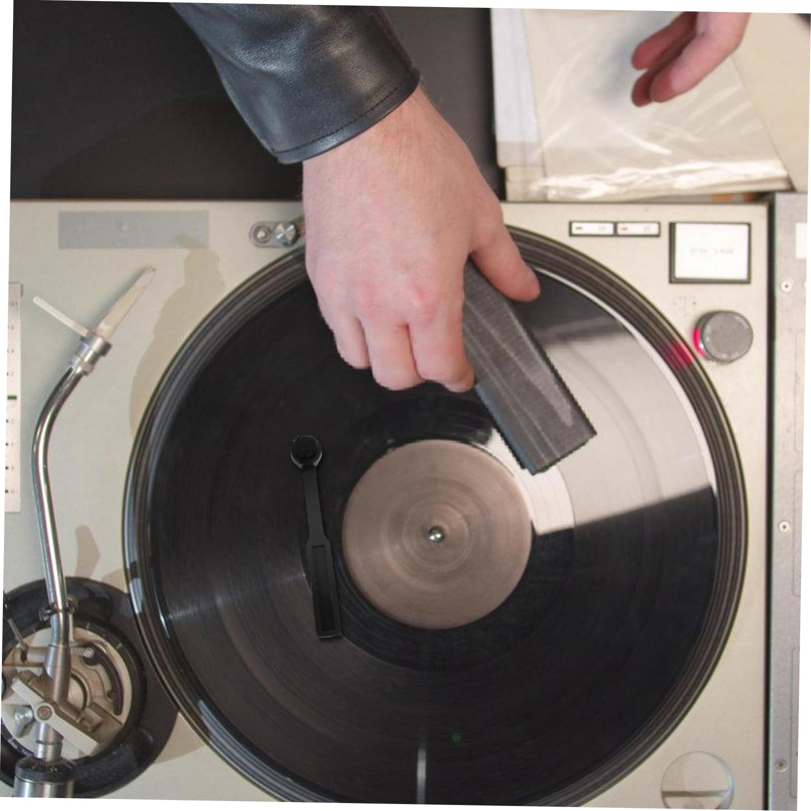 ibasenice 5pezzi Spazzola Per Pulizia Puntina Di Vinile Spazzola Antistatica Per Dischi e Testine Rimozione Di Polvere e Particelle Design Elegante e Manico Comfortevole Utile Per Giradischi
