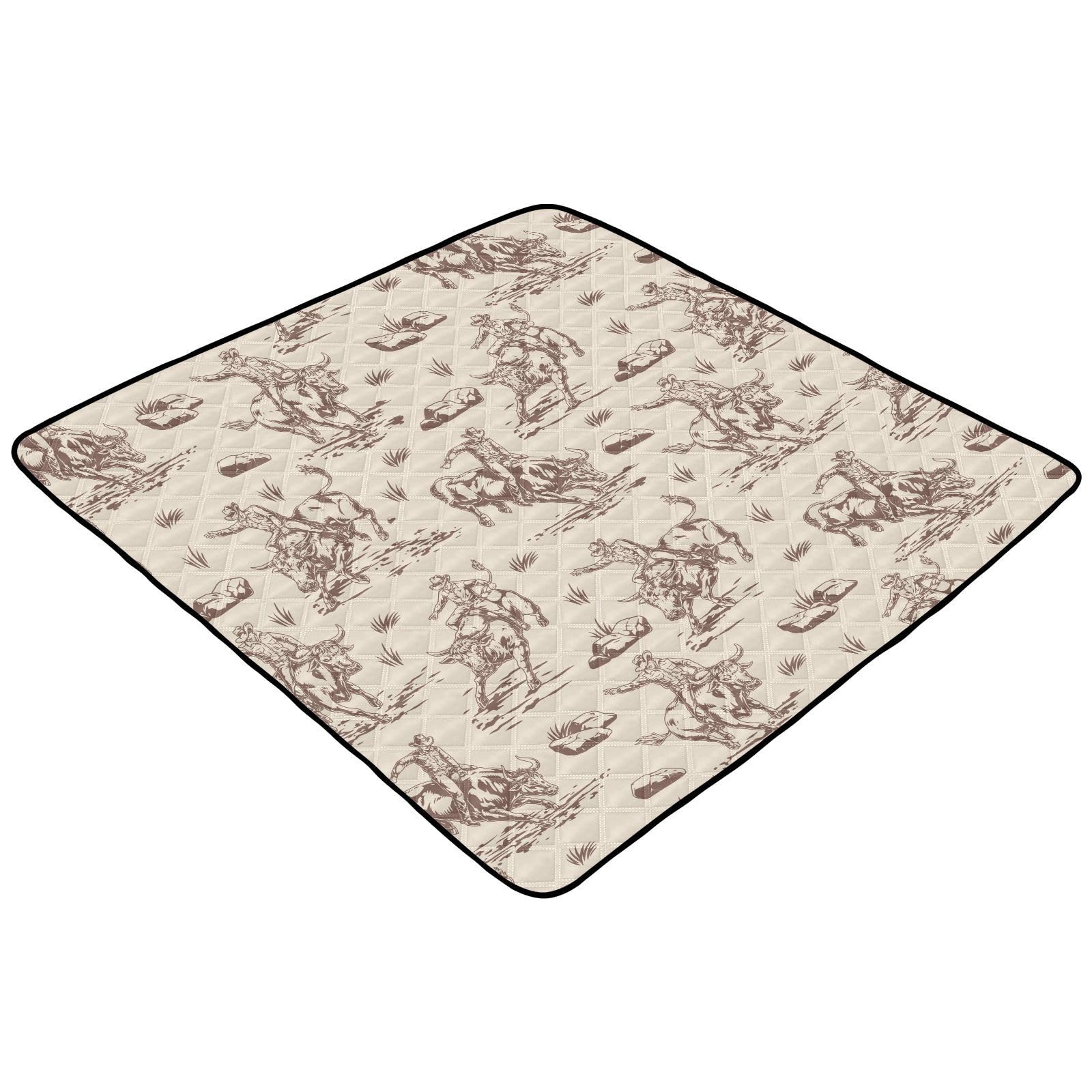 Selerdon Baby Play Mat Western Cowboy Horse 50