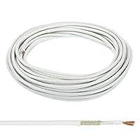 Vista 9 de PATIKIL Cable de alta temperatura 9AWG de 39.4 pies, -76.0-662.0 °F, fibra de vidrio de mica, alambre electrónico, aislado, resistente al calor