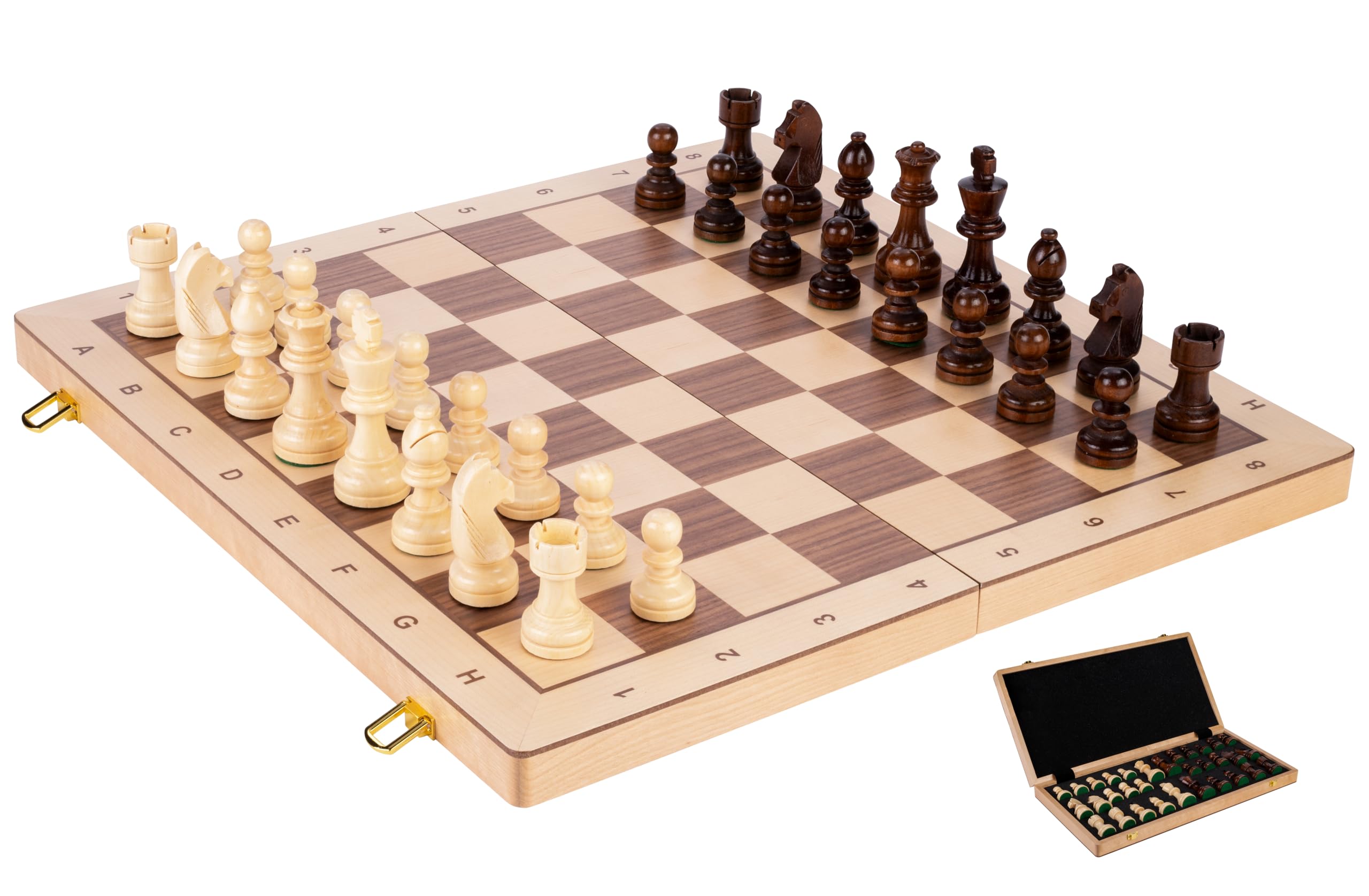 Jeu d'échec en bois pliable - Jeujura