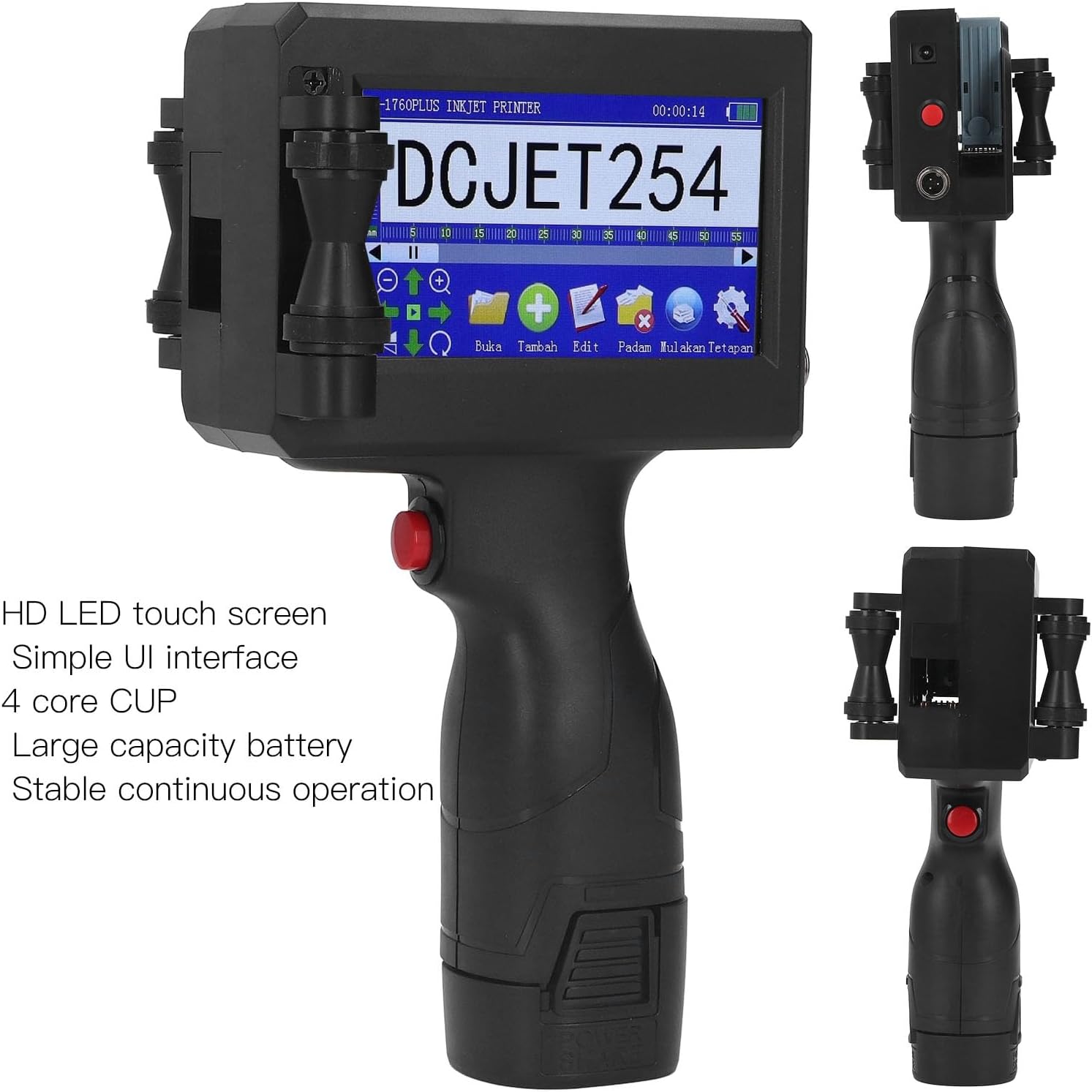 YWBL-WH Intelligent Handheld Inkjet Printer HD LED Mobile Inkjet Printer for Date Label Barcode