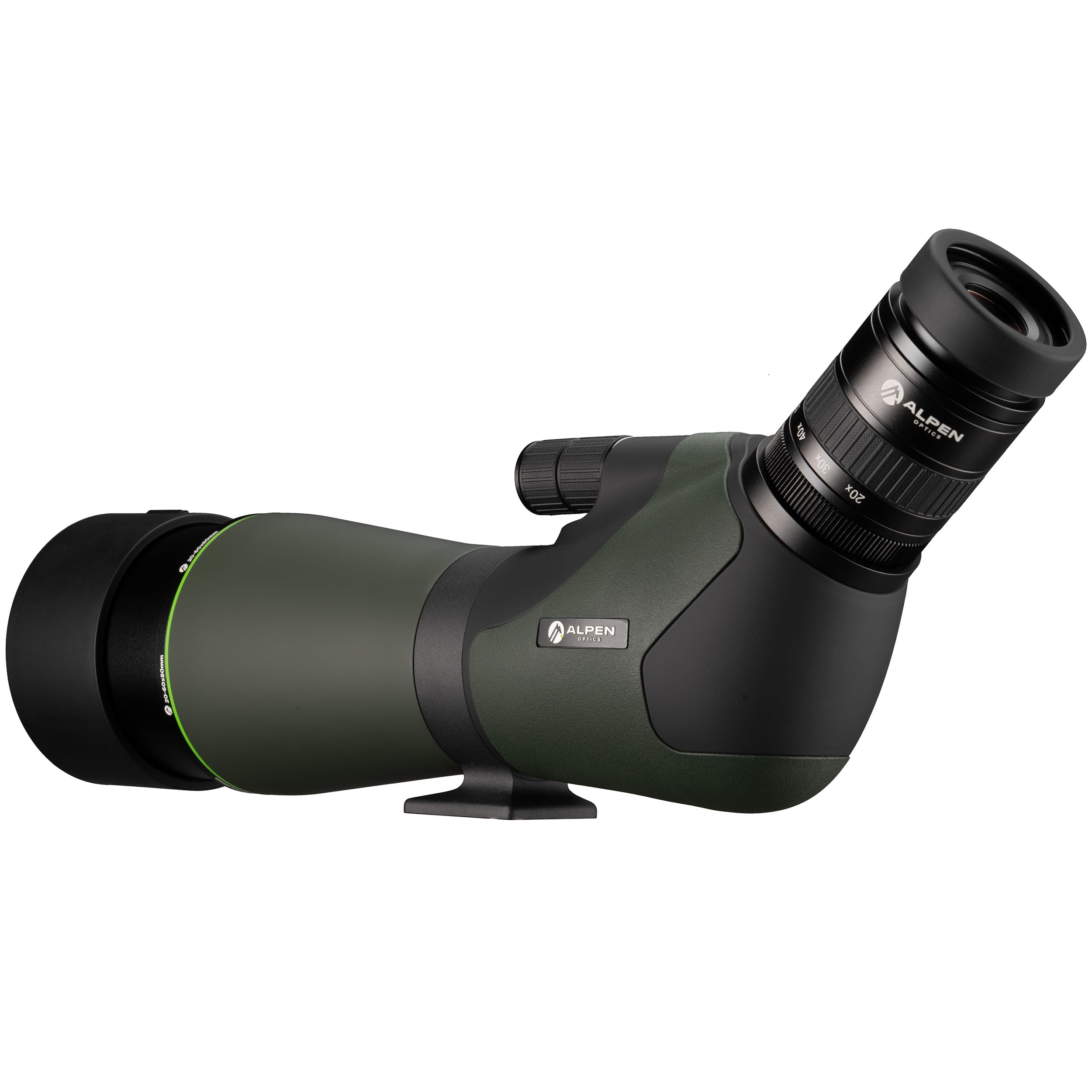 Longue-vue Alpen Optics 20-60x80 - Zoom, étanche, Anti-buée - Pour Chasse, Observation Oiseaux, Nature