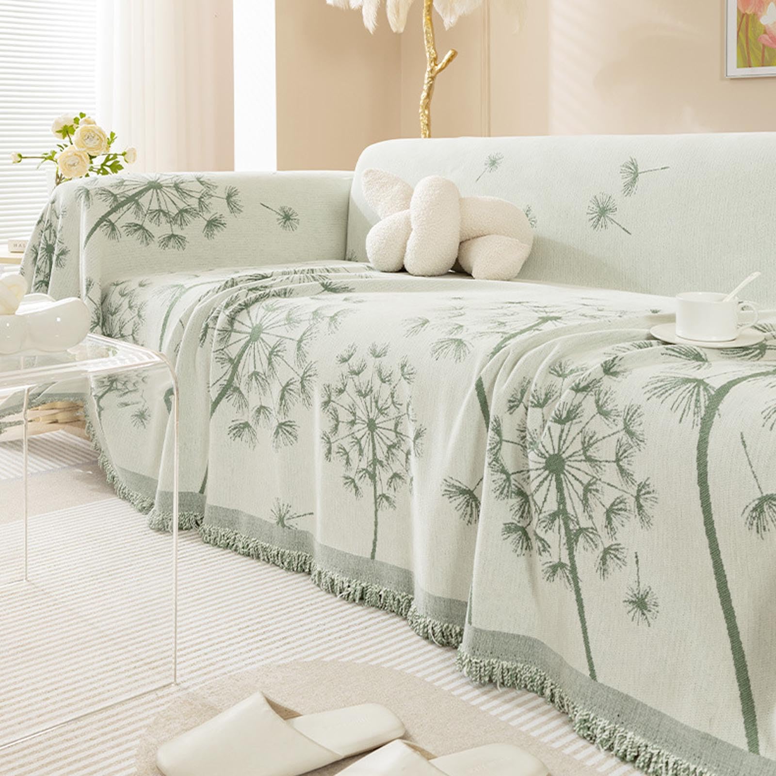 Housse de canapé toute saison en chenille pour un salon cocooning et chaleureux