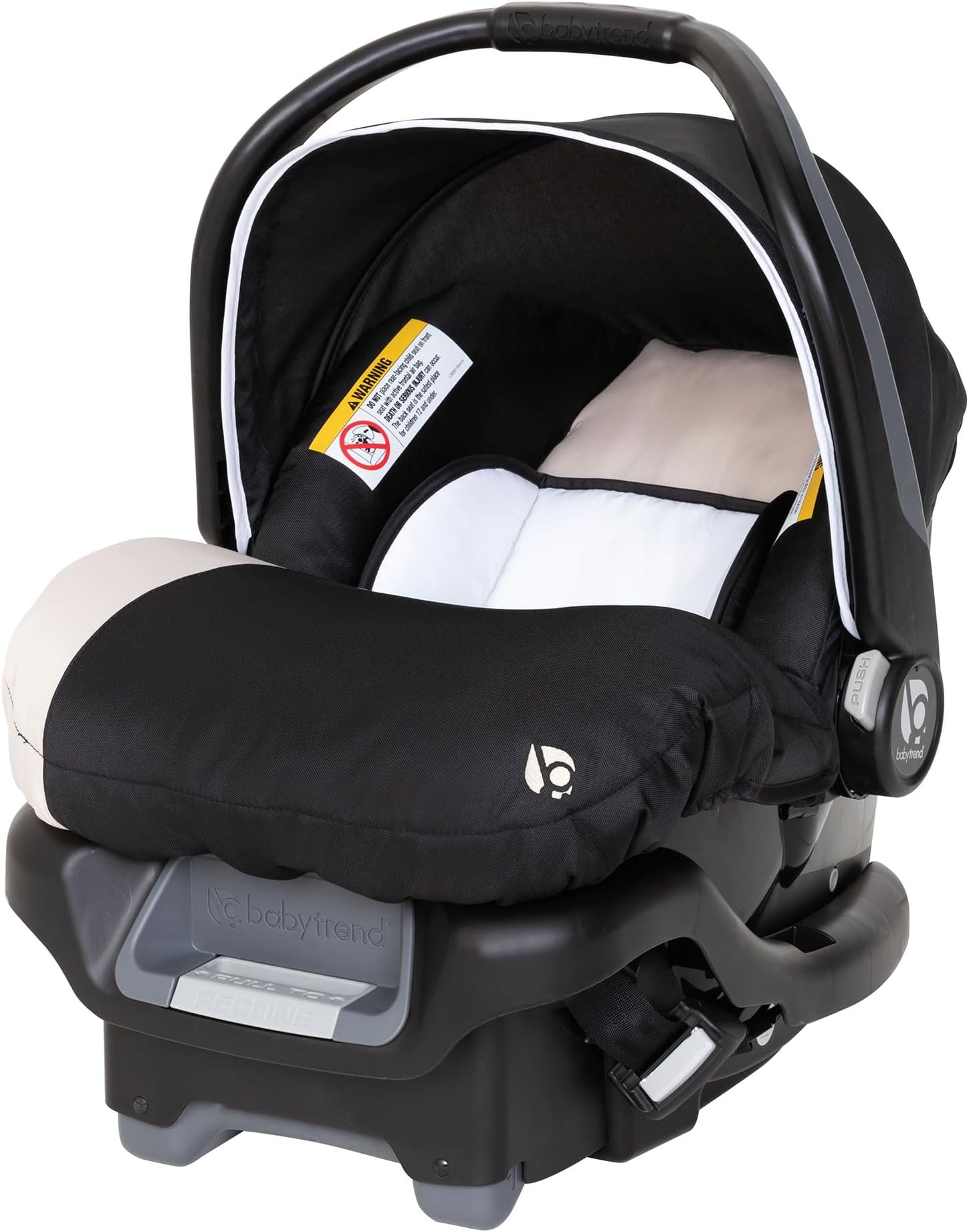 Ally Newborn Baby Infant Car Seat Carrier Travel System with Harness and Extra Cozy Cover for Babies Up to 35 Pounds, Modern Khaki