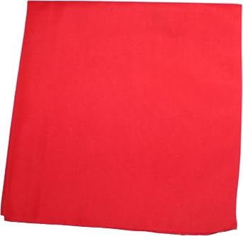 Jordefano 20 Pack Unisex Solid 100% Cotton Plain Bandanas - Bulk Wholesale
