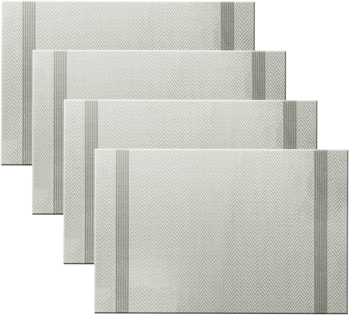 pigchcy Placemats Set of 4, Luxurious Elegant Placemats NonSlip Washable Durable