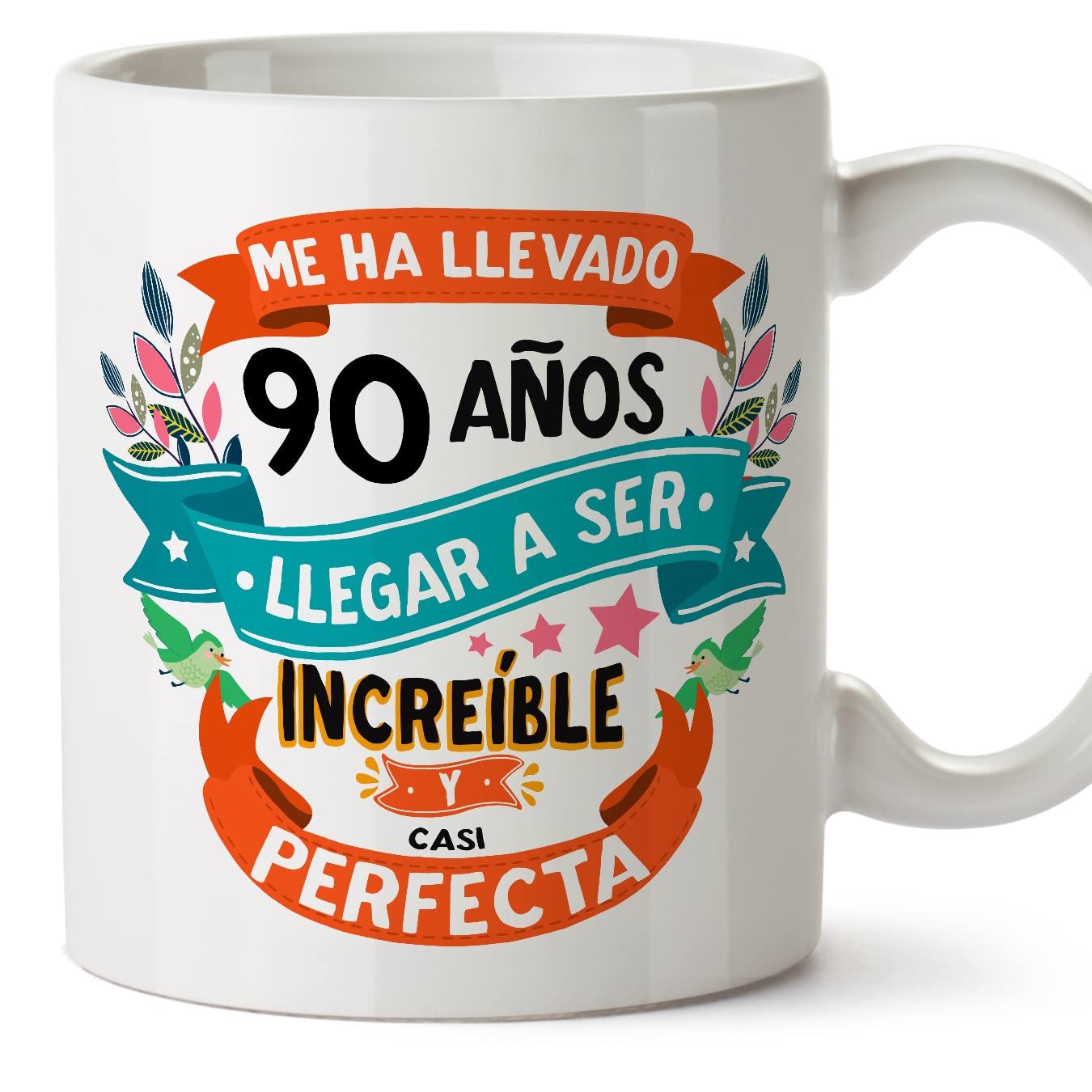 MUGFFINS Taza 80 Cumpleaños - "Me ha llevado 80 años llegar a ser increíble y casi perfecto - Regalos Desayuno Feliz Cumpleaños — view 145