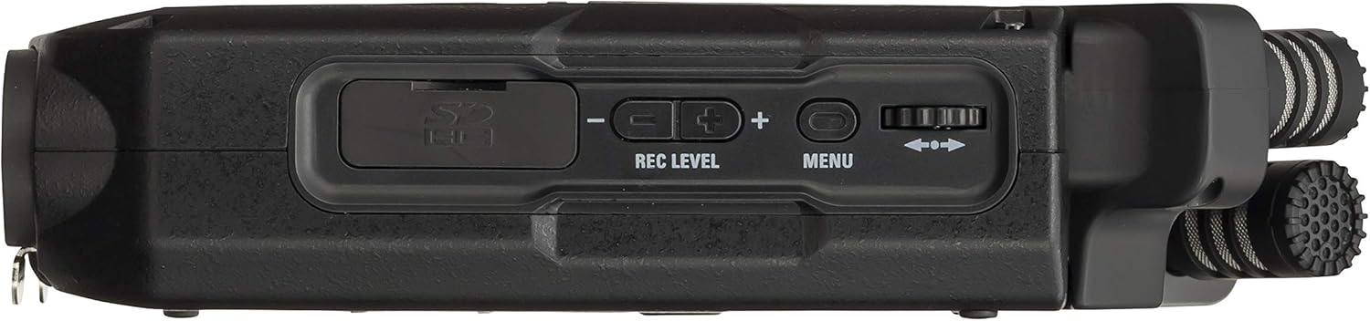 Zoom H4n Pro 4-Track Portable Recorder, All Black, Stereo Microphones, 2 XLR/ ¼“ Combo Inputs, Battery Powered, for Stereo/Multitrack Recording of Music, Audio for Video, and Podcasting : Musical Instruments