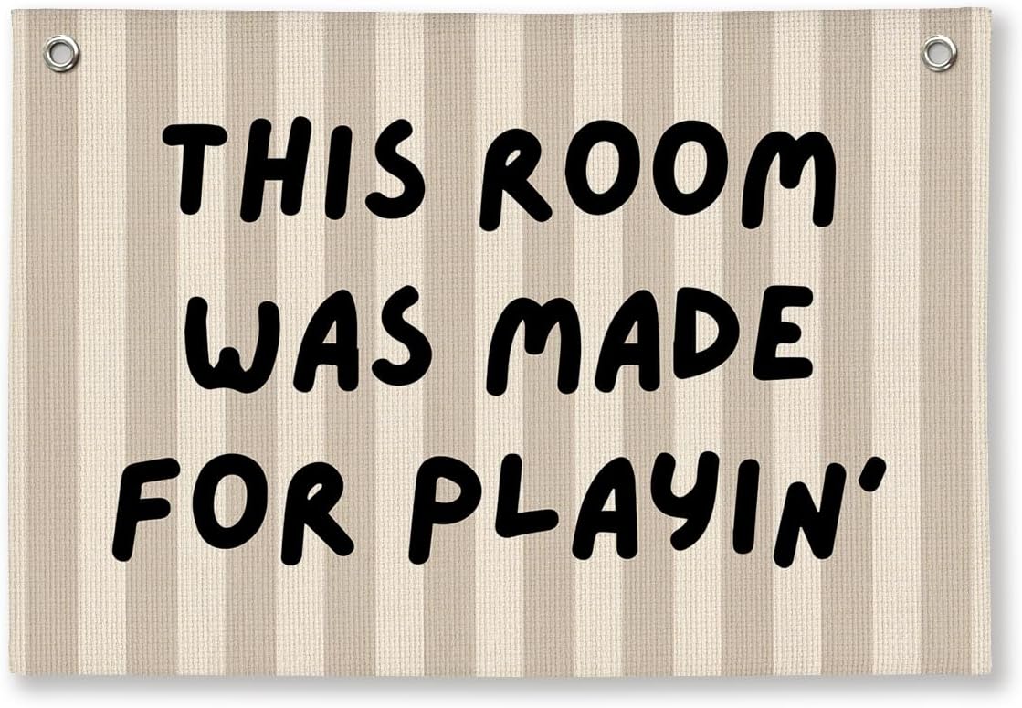 Playroom Wall Decor Long Live Playtime Banner