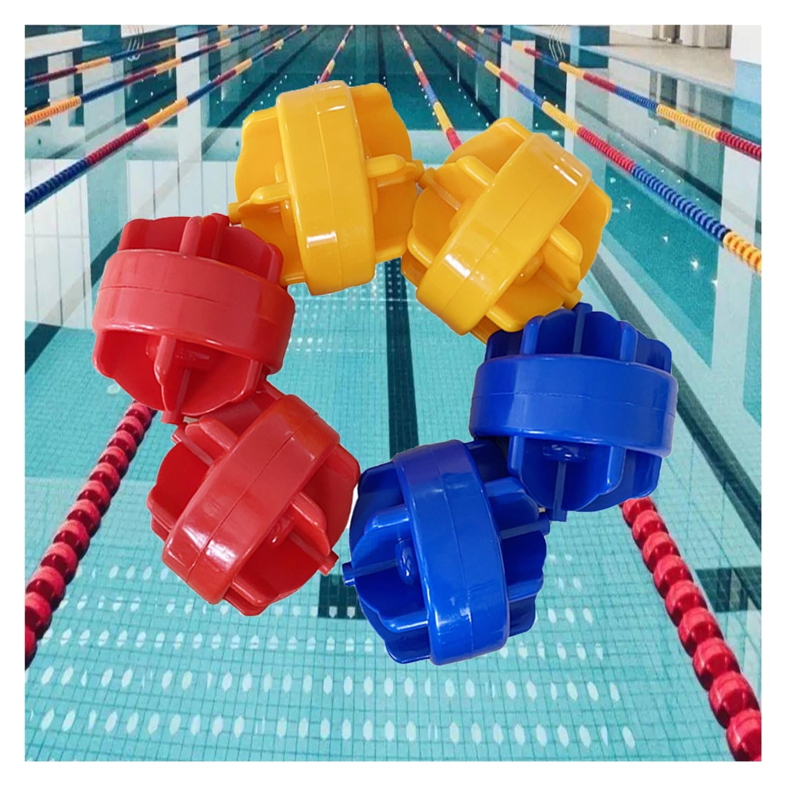 Ligne d'eau de piscine 6m de qualité supérieure avec séparateur et flotteurs en nylon
