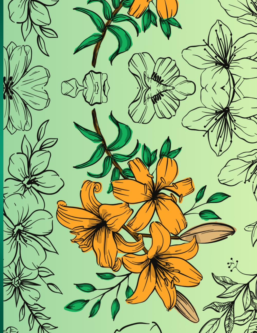 Livro de colorir 28 desenhos para aliviar o estresse VOL1: Ilustrações florais para relaxar, aliviar o estresse e estimular a criatividade