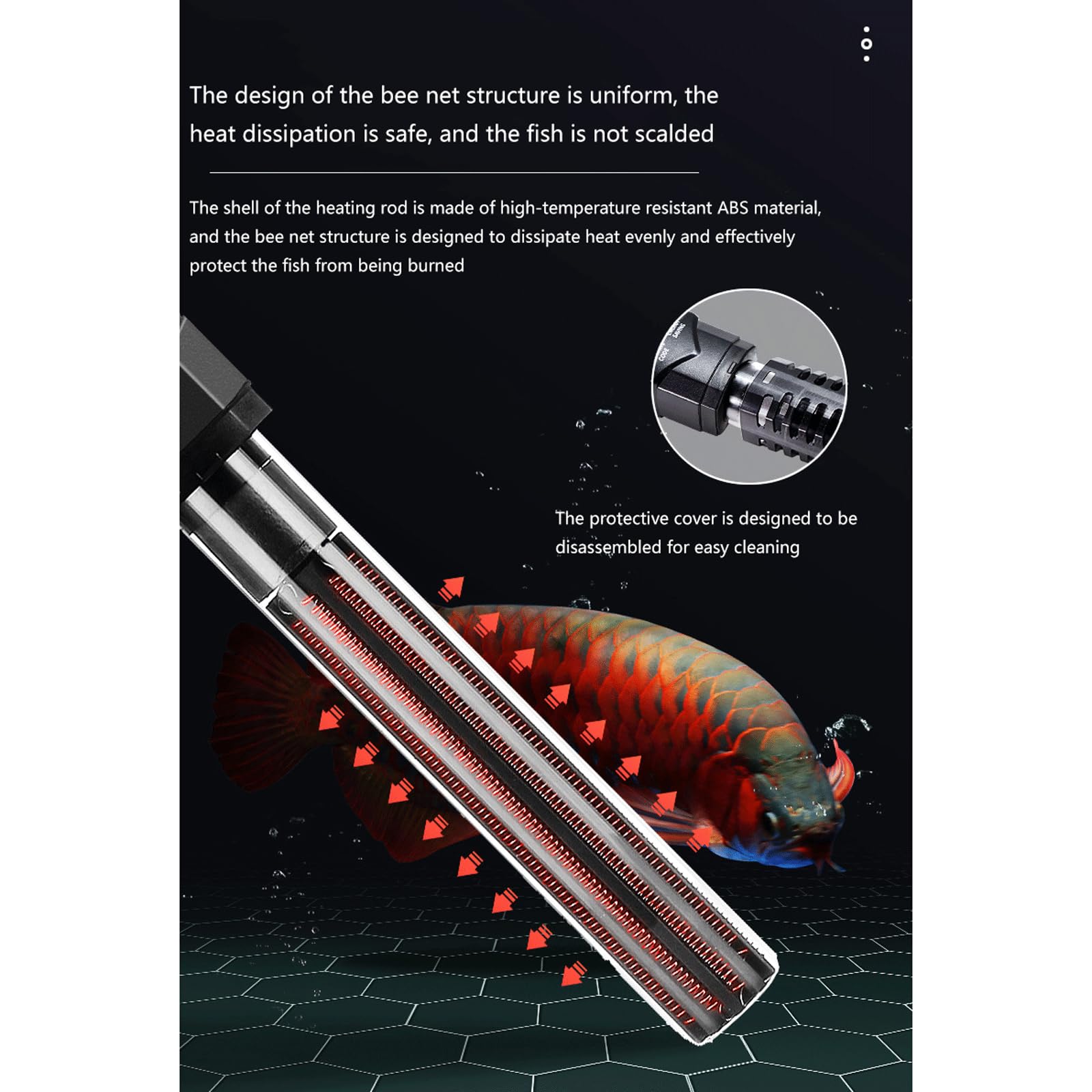 Termostato Inteligente Automático del Acuario del Calentador del Tanque De Peces con La Exhibición Digital,500W