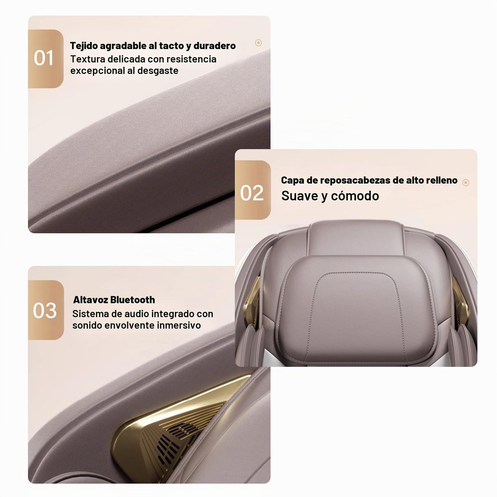 Sillón De Masaje con SL-Track Y Airbags para Todo El Cuerpo, Un Sillón De Masaje De Lujo Adecuado para Uso Doméstico.(Bianco)