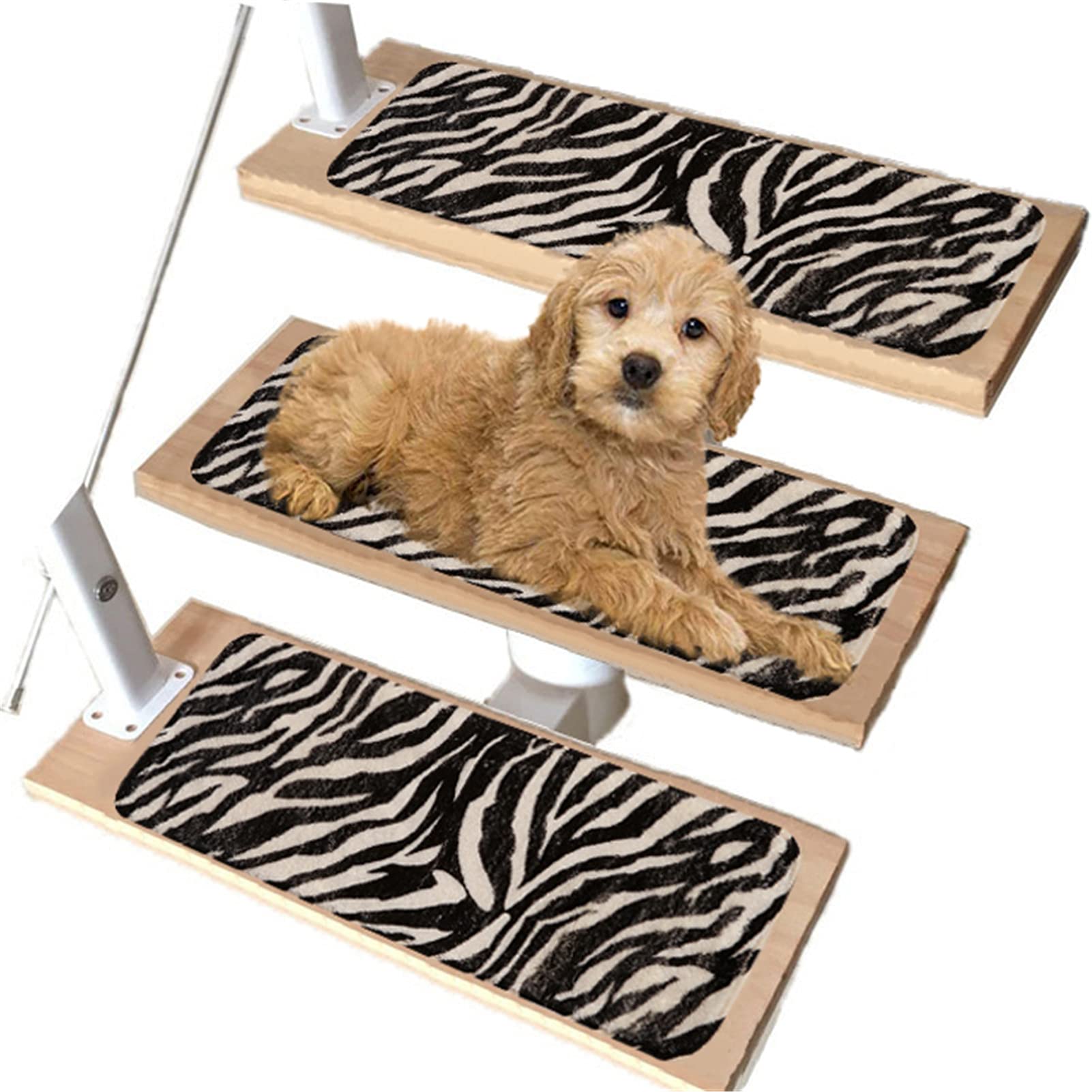 Alfombrillas autoadhesivas para escaleras alfombra grande de leopardo antideslizante