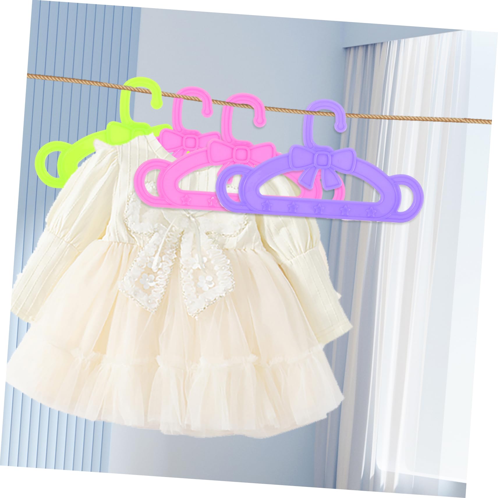 Perchas para Ropa de Muñecas de 18 Pulgadas, 15 Piezas de Plástico | Accesorios para Muñecas de Niñas, para Prendas de Muñeca, Uso en Habitación Infantil y Navidad
