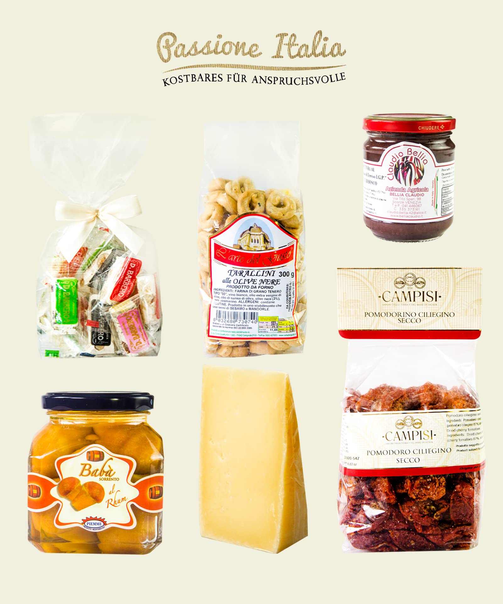 Delikatessen Geschenkkorb DOLCE&SALATO mit ausgesuchten italienischen Spezialitäten Feinkost