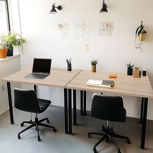 Miniatura 127 de Kaboon Mesa universal, escritorio sólido de una pieza para escritorio de pie sentado, escritorios dobles, escritorio en L, bricolaje, encimera de