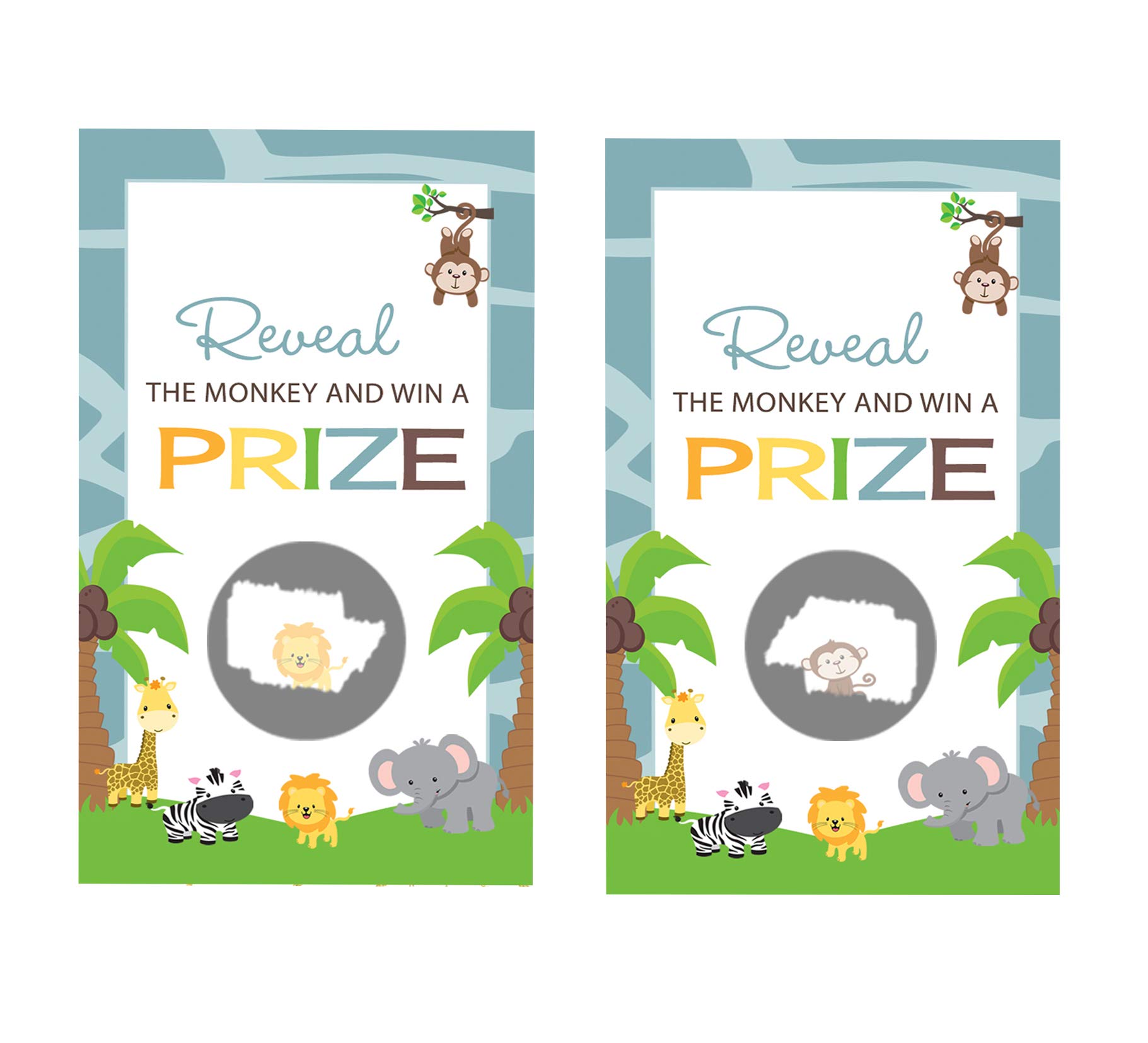 Buy Paper Clever Party Cute Jungle Scratch Off Game Cards (28 Pack