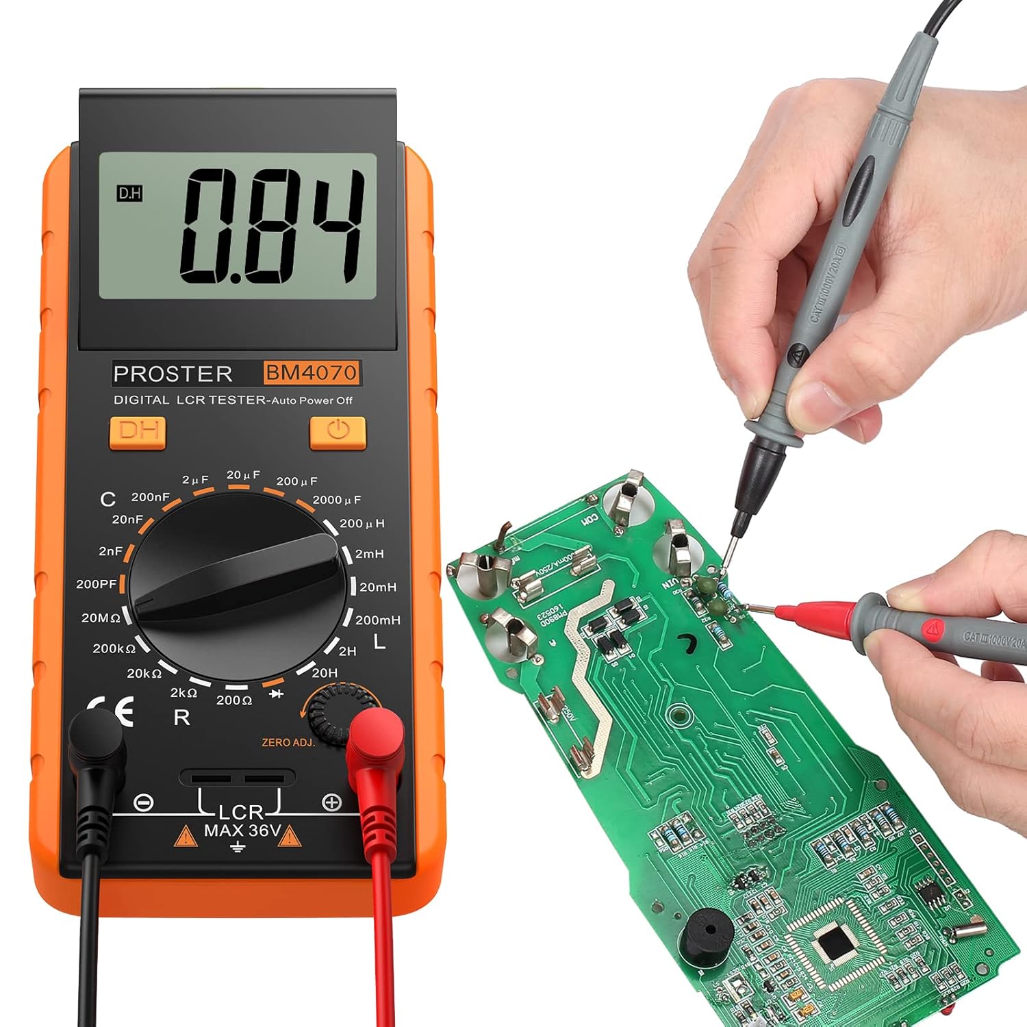 Buy Proster LCR Meter LCR Multimeter Tester for Capacitance Resistance