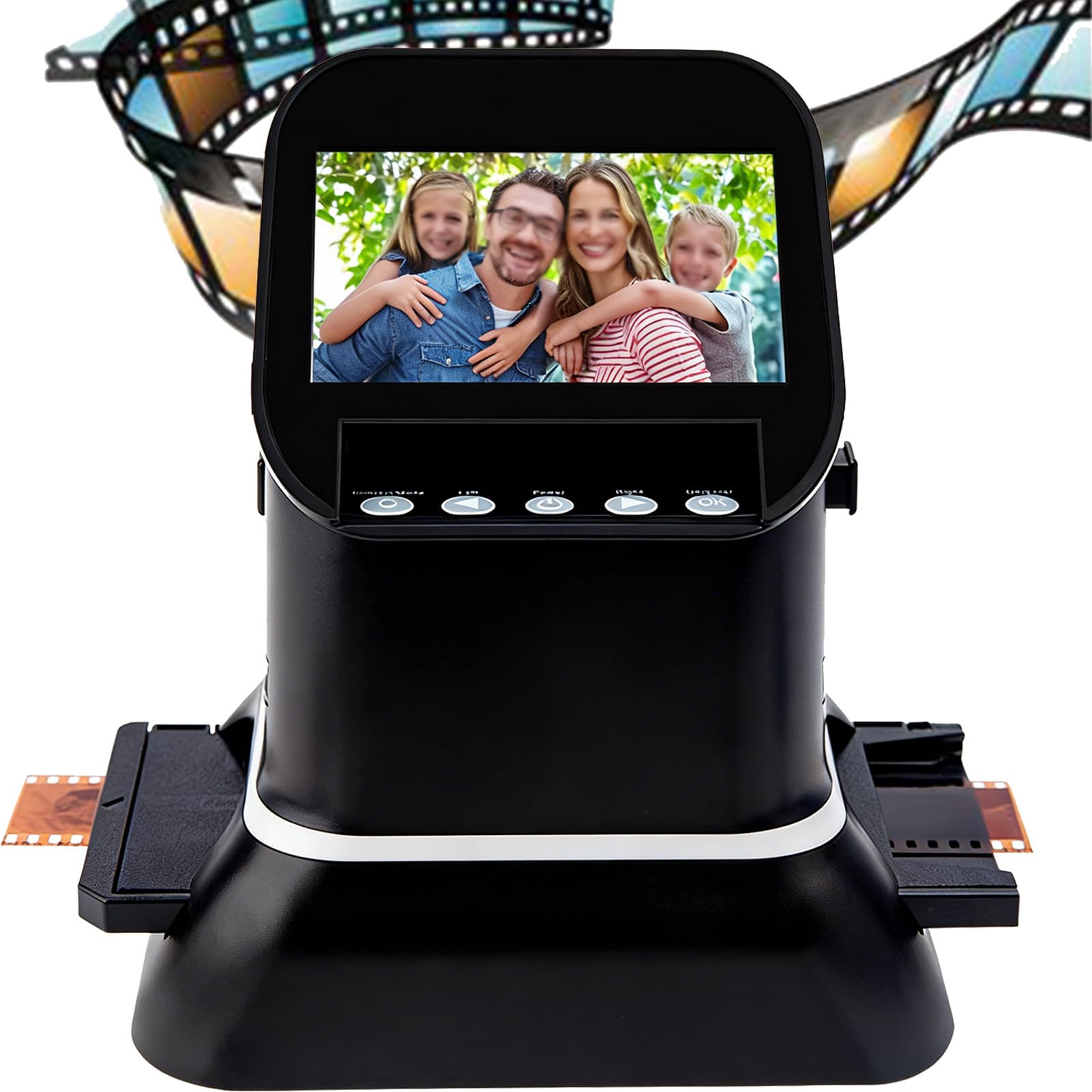 Film Scanner Touch Screen Film & Slide Scanner Digitizer with 4.3” LCD Screen, Quickly Convert Negatives & Slides to Digital 22MP JPEG Photos-image-37