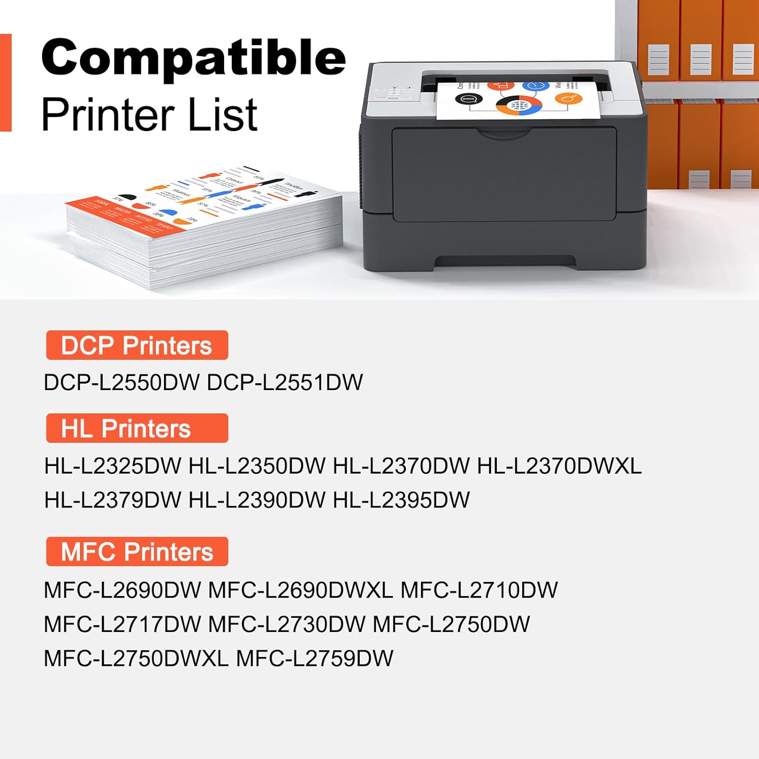 v4ink TN760 Toner Compatible Replacement for Brother TN760 TN-760 TN730 TN770 Toner Cartridge Black for Brother Printer HL L2350DW L2370DW L2390DW L2395DW MFC L2690DW L2710DW L2717DW L2750DW 4-Pack - Image 2