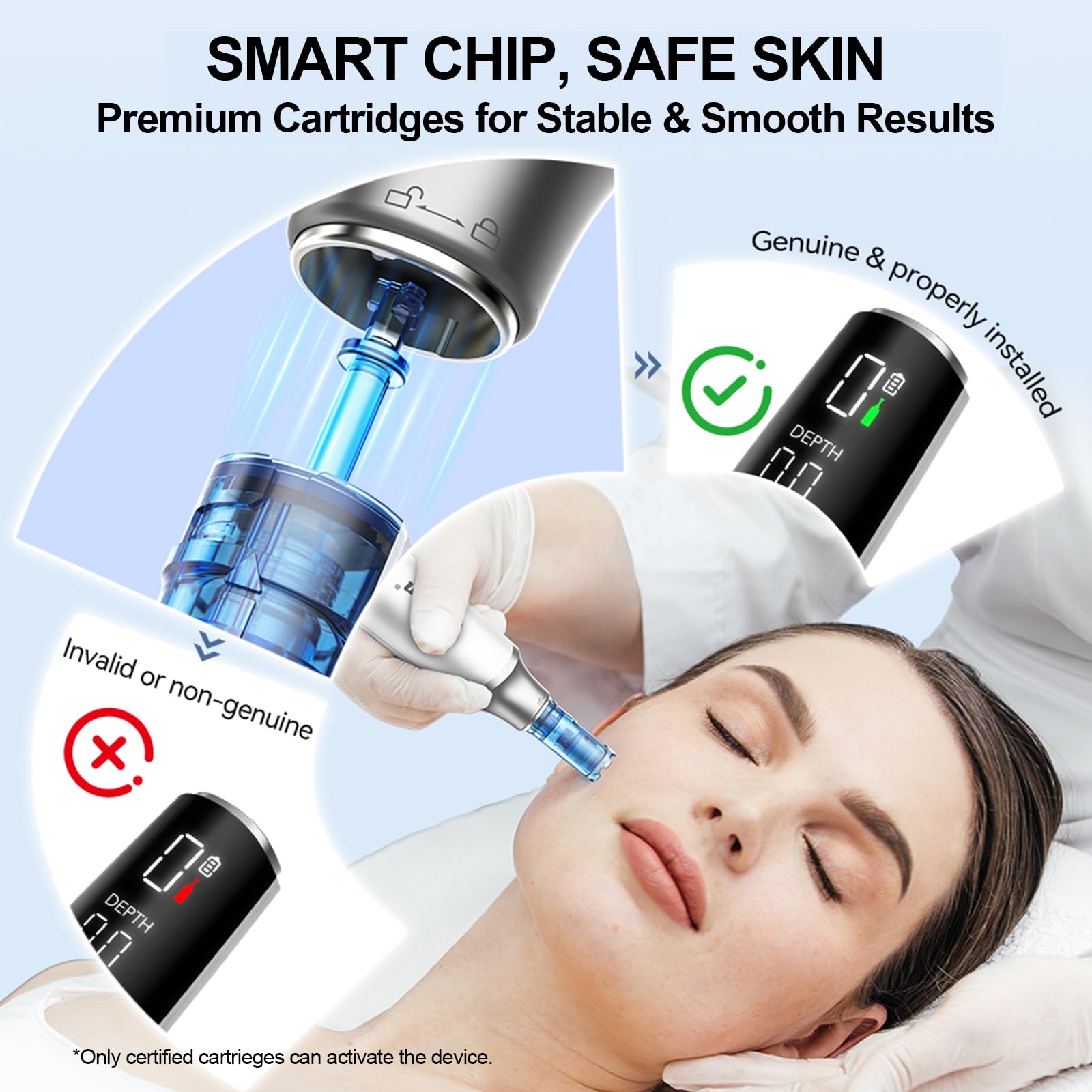 Dr. Pen M9 Penna Microneedling Wireless con 22 Cartucce, Display LED e Regolazione 0–2,5 mm, 6 Velocità, Sistema Cartridge Intelligente per Cura della Pelle