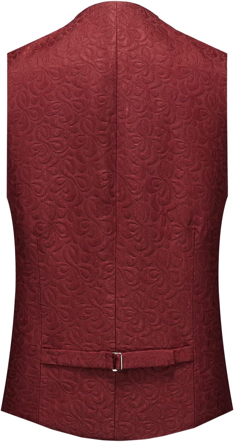 Jacquard Men Suits for Groom, Slim Fit Tuxedo, 3 Pieces Wedding Suit for Men Prom, Party