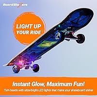 Vista 2 de Board Blazers Luces LED para Skateboard con Efecto Underglow - Regalo Ideal para Skateboard - Luz LED Perfecta para Longboard o Luz para Scooter
