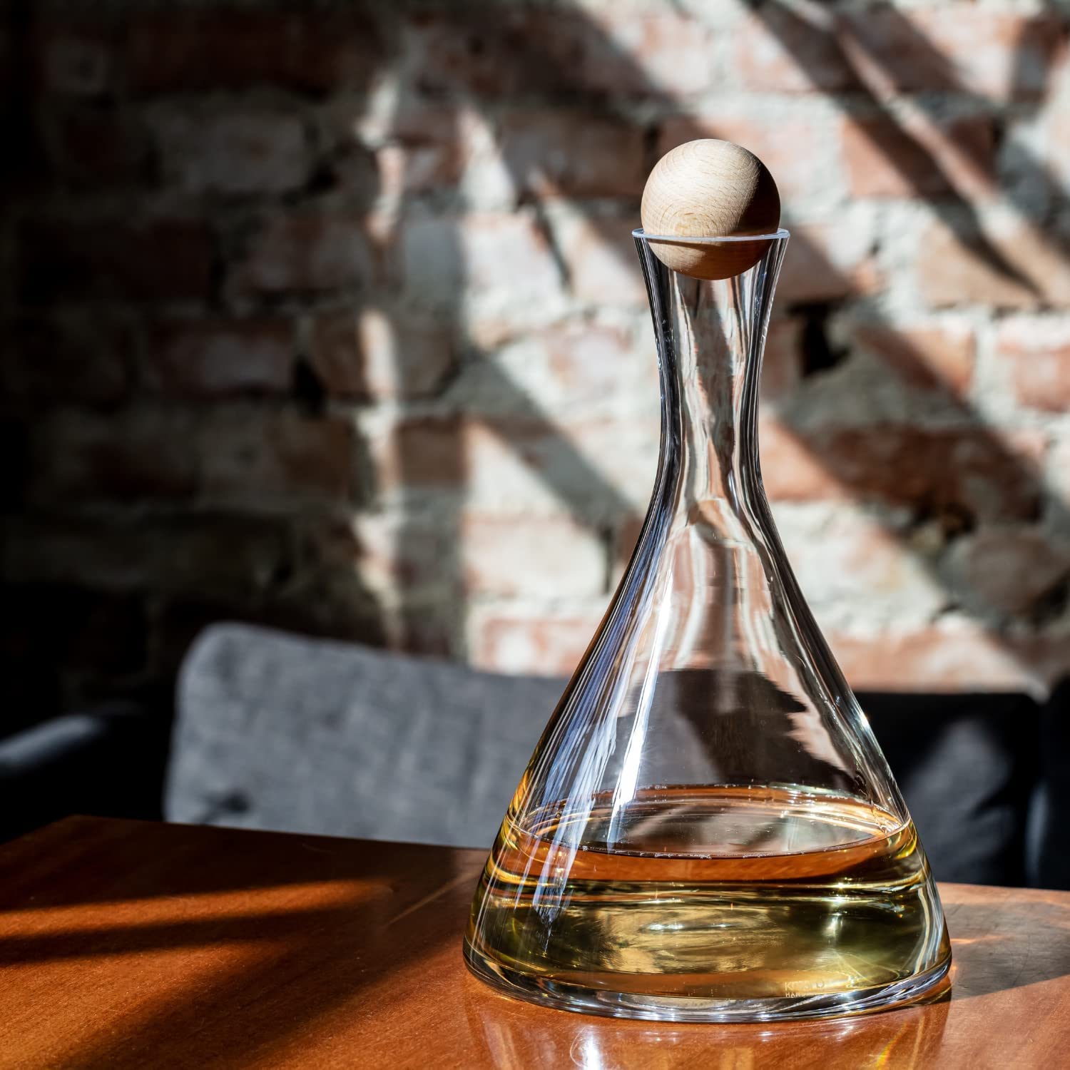 Krosno Jarra para vino/decantador | 1000 ml | Colección Avant-garde | Perfecta para casa, restaurantes y fiestas | Cristal sin plomo