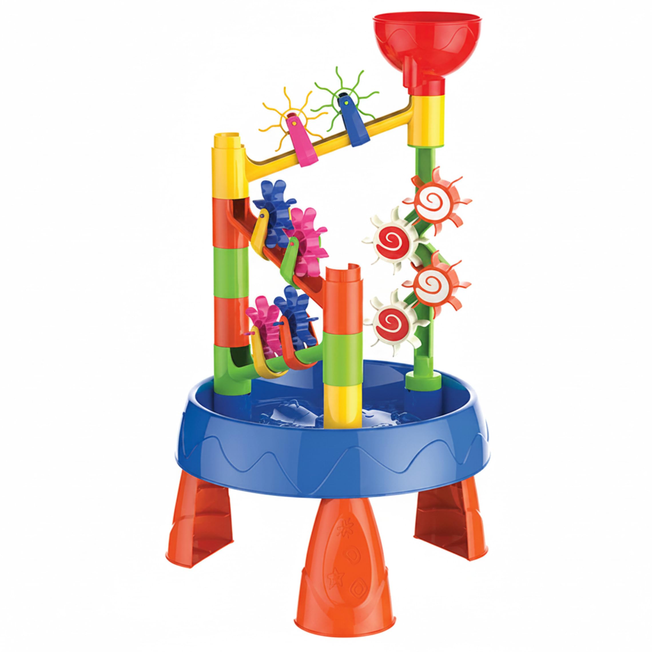 Baby-Wassertisch, Kinder-Wassertisch zum Spielen im Freien für Kinder im Alter von 1–8 Jahren, Sommer, Strand, Hinterhof, 32-teiliges Sandspielzeug-Set mit Rad, Eimer, Schaufel