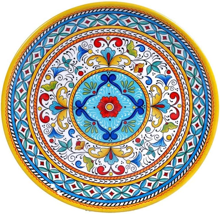 Certified International 28183 Portofino Round Platter, Melamine Heavy Weight, 650 Grams, 14-inch Diameter