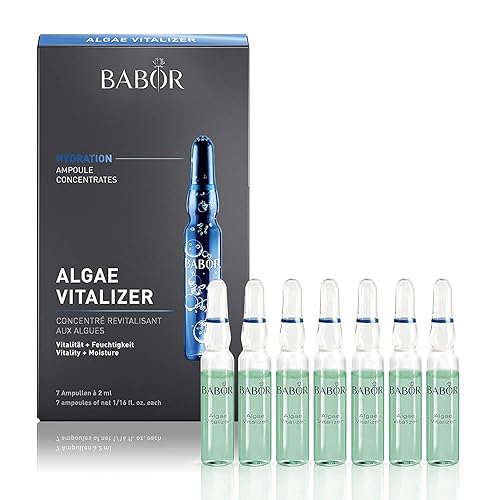 Miniatura 7 de BABOR Ampollas de suero vitalizador de algas para la cara, con extracto de algas verdes para una tez revitalizada, vegano, suero de ácido