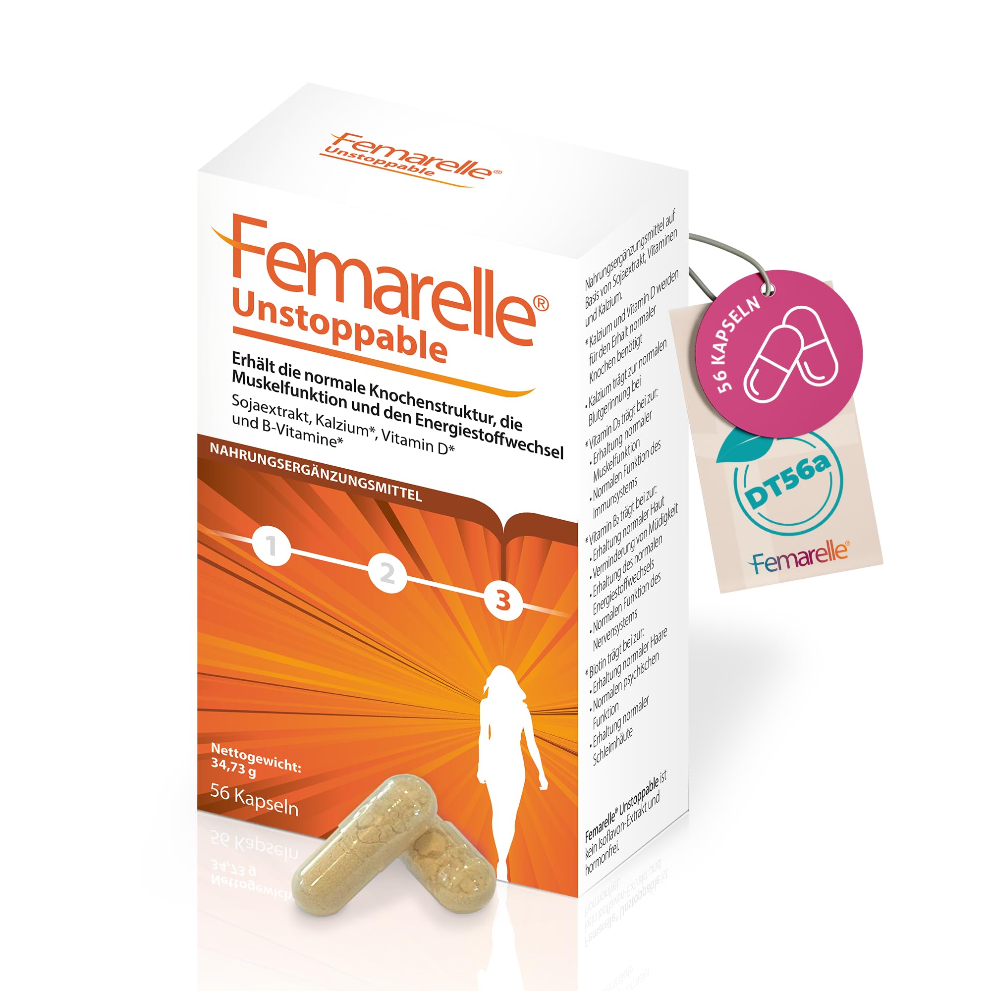 Femarelle Unstoppable Food Supplements, 55 g