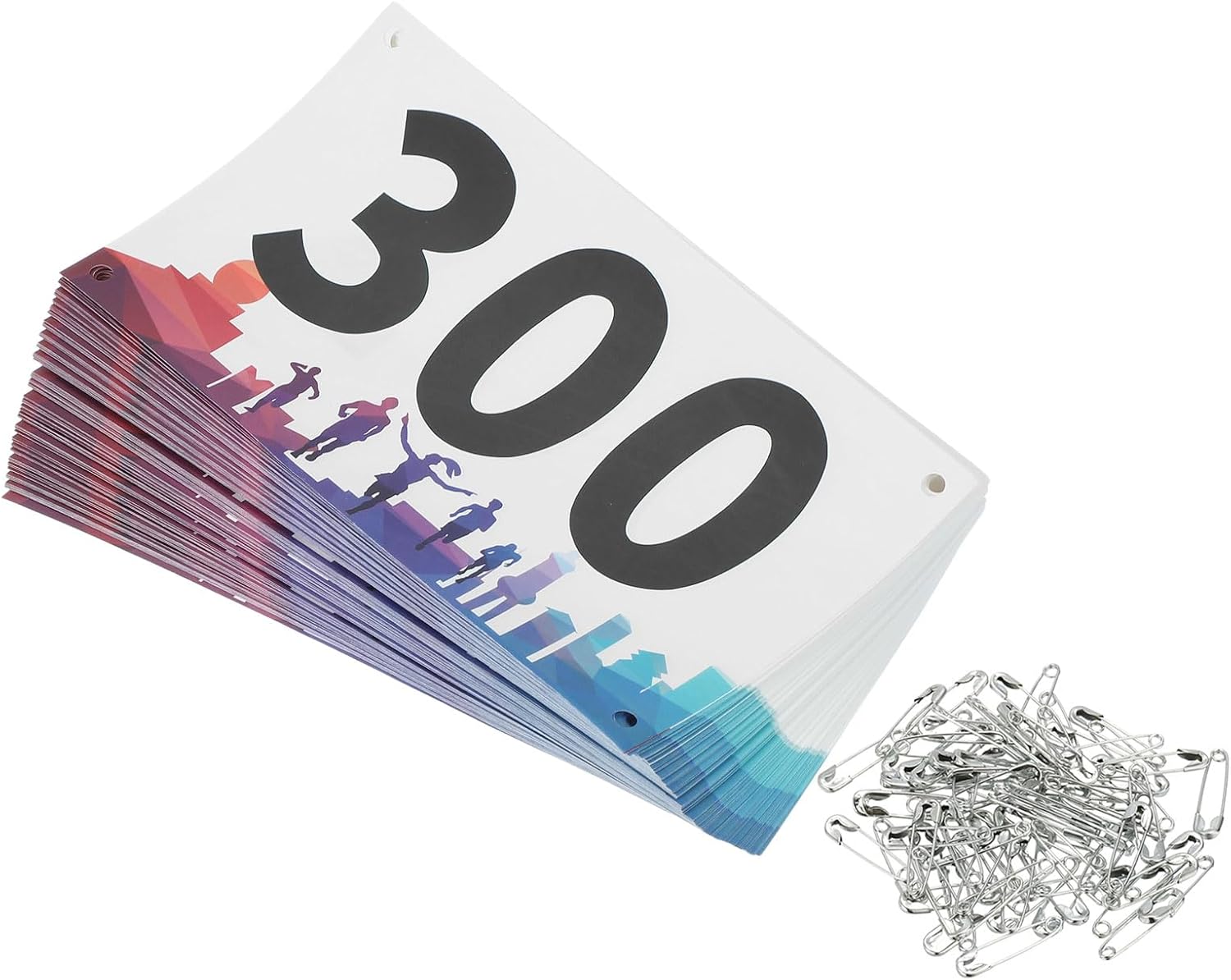 PATIKIL Tearproof Running Bib Numbers, Waterproof Race Competitor Numbers