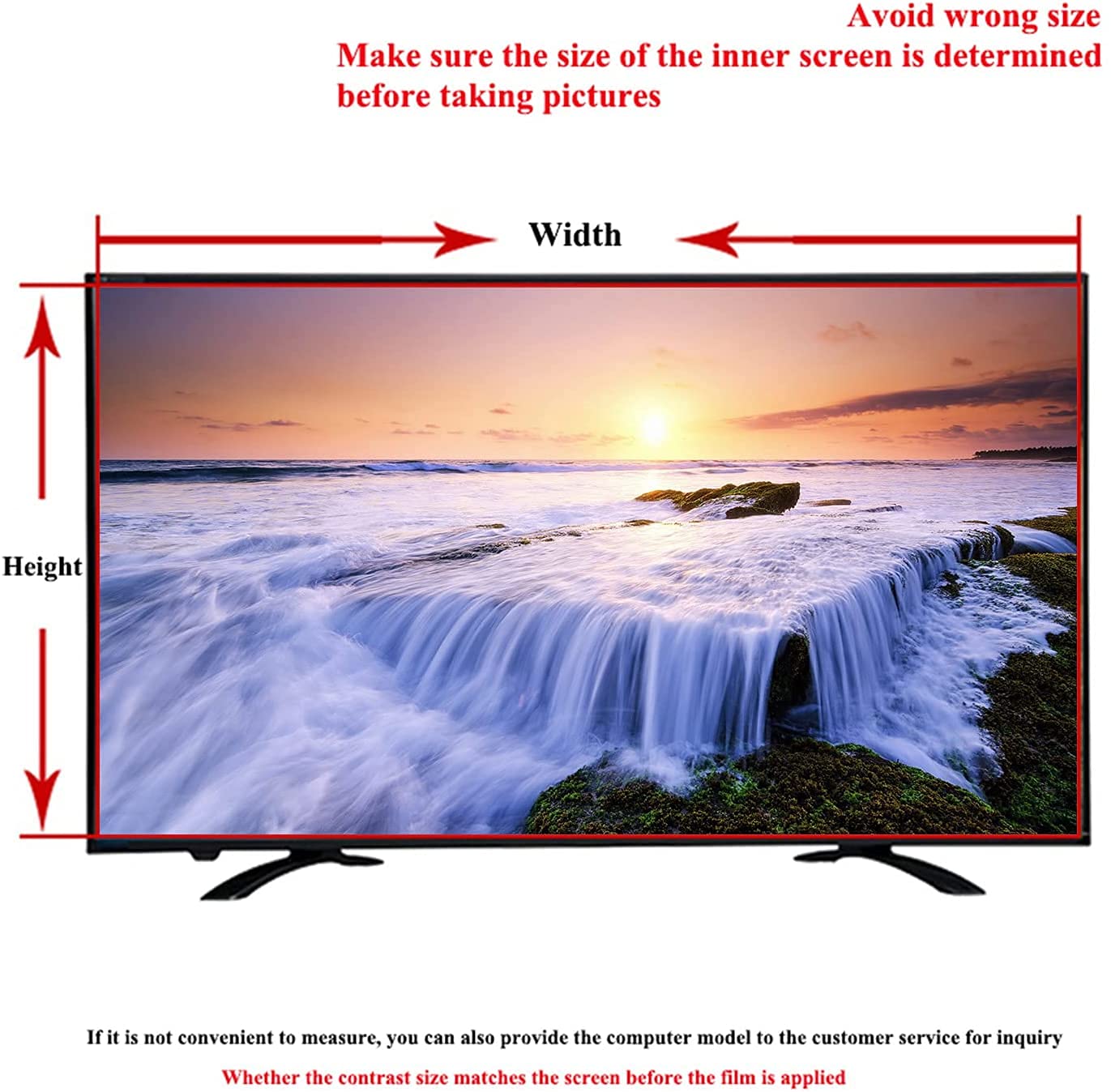 Film de protection d'écran anti-reflet anti-lumière bleue anti-rayures anti-traces de doigts 4K OLED QLED HDTV
