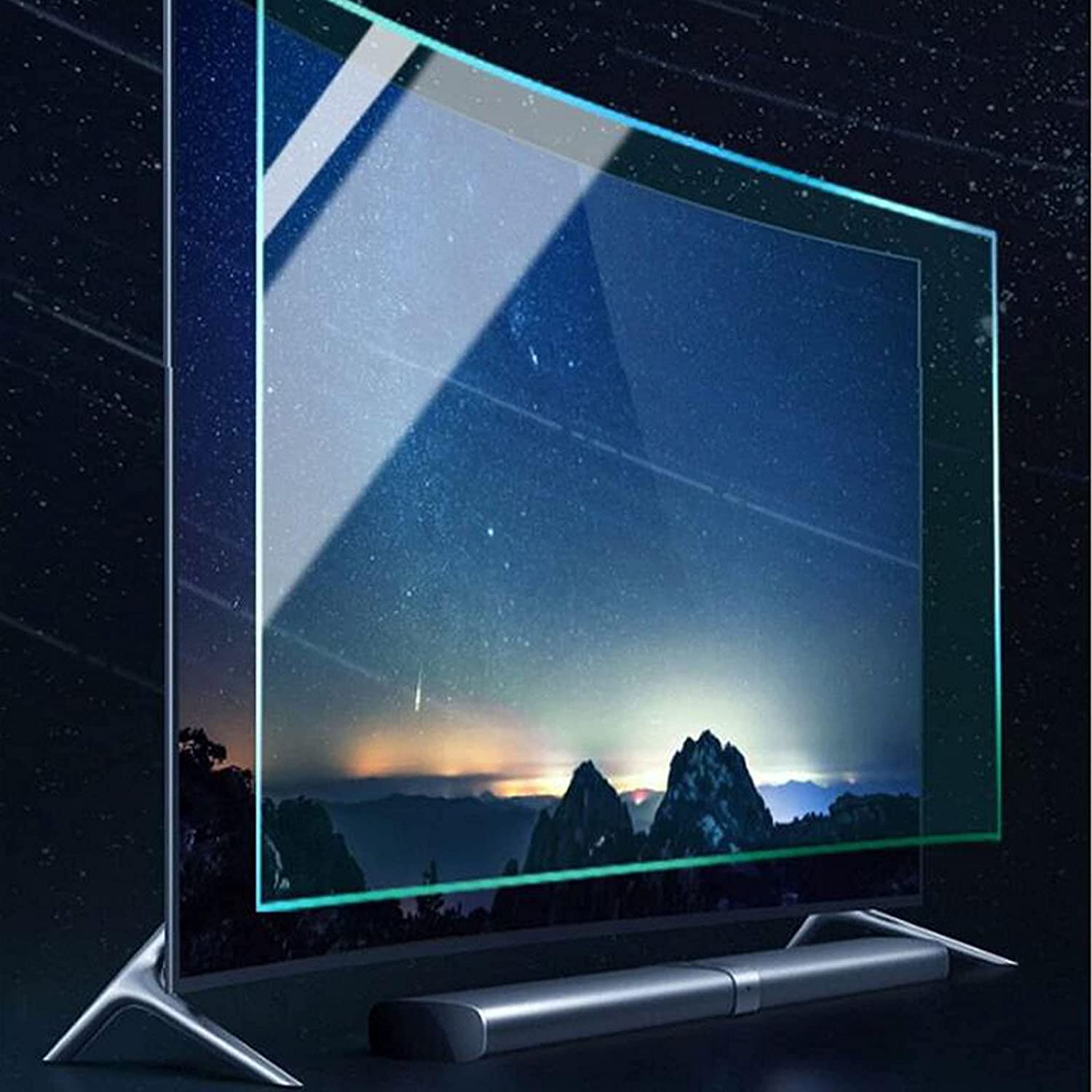 Pantalla antirreflejo de Monitor de 46-49 Pulgadas, Anti-deslumbramiento, Anti-rasguño, Bloques 96% UV Luz Protectora Azul UV,49" 1075 * 604