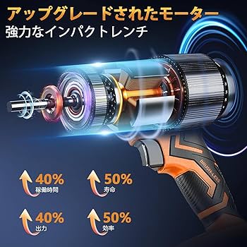 Amazon | 【2026年強化版】電動インパクトレンチ 充電式 インパクト