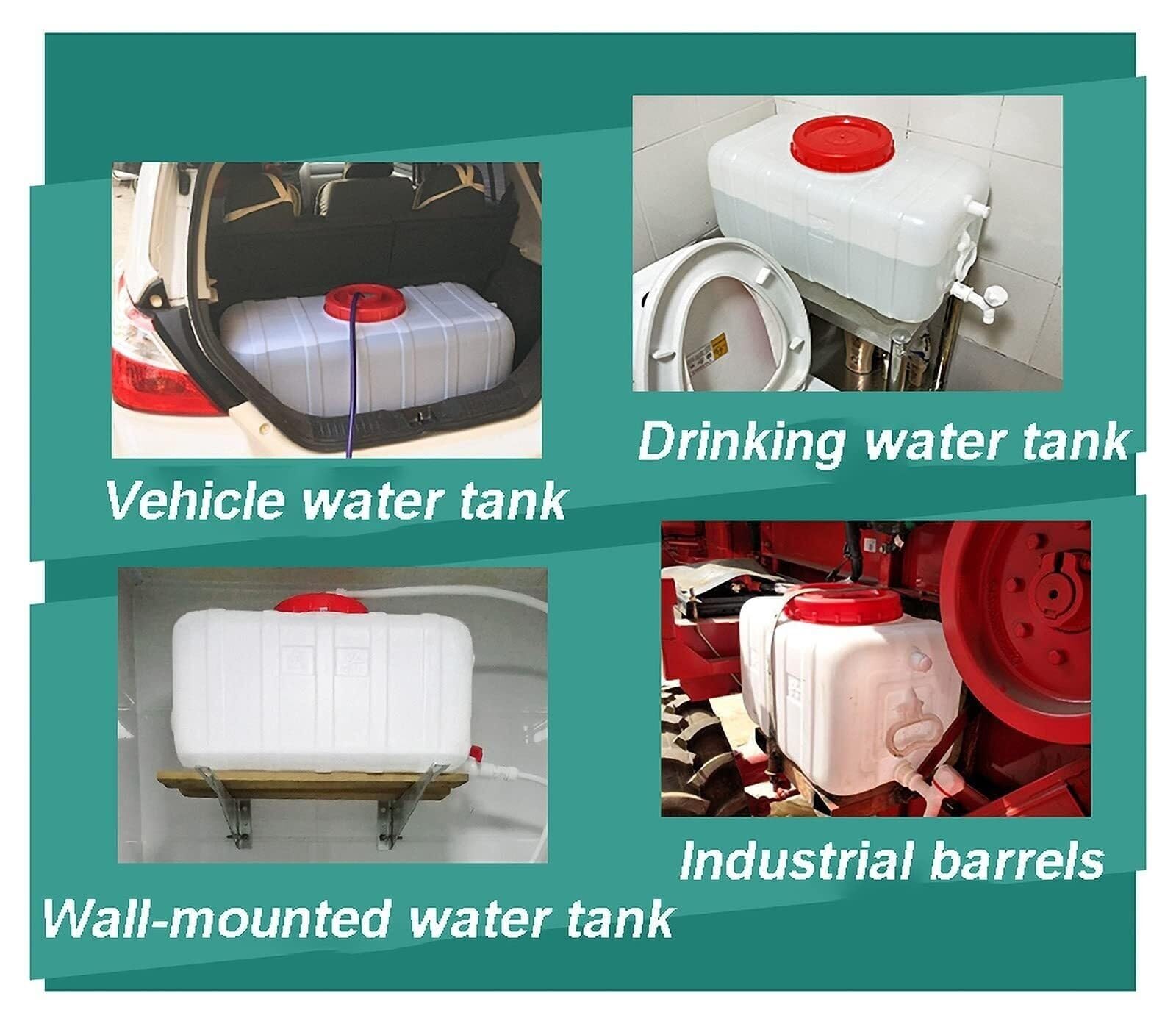 Serbatoio d'Acqua Portatile con Rubinetto, Auto Plastica Spessa, Contenitore Stoccaggio dell'Acqua All'aperto for Gite Campeggio