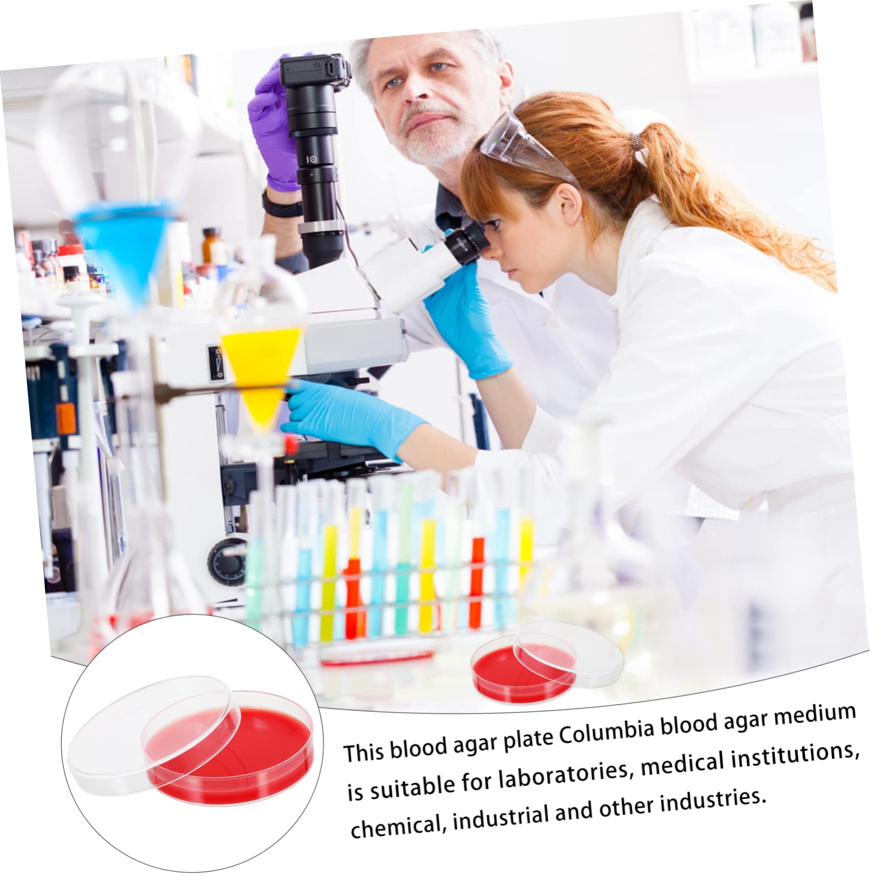20piezas Placas De Agar De De Para Placas Petri Estériles Para Microbiología Resistencia Caídas y Rupturas