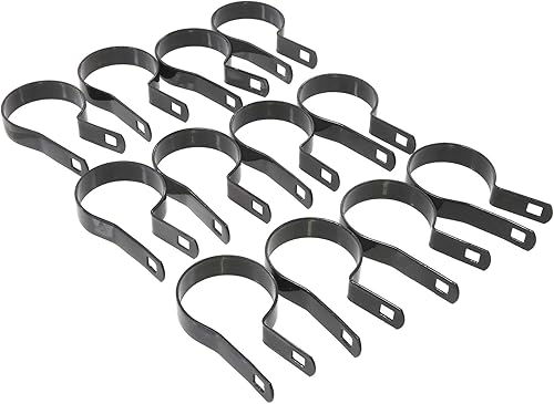 Bandas de tensión del poste del acoplamiento de cadena NEGRO, hardware del poste de la esquina, piezas de la cerca de la