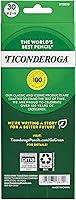 Vista 2 de Ticonderoga. - Lápices de grafito #2 HB blando, pre afilados, color amarillo.