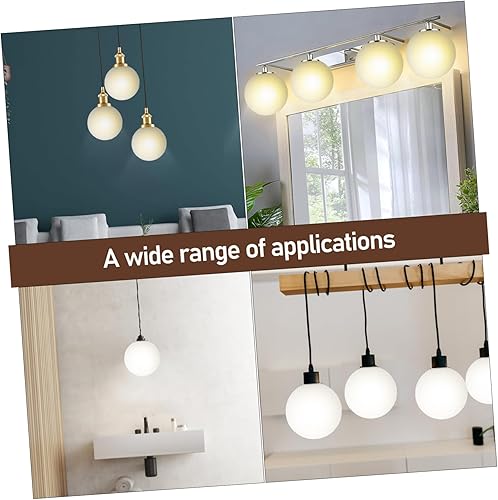 Miniatura 3 de Housoutil 4 unids Esfera Esfera Esfera Lámpara Sombra Globo Luz Cubierta de Lámpara de Pared Pantalla de Reemplazo