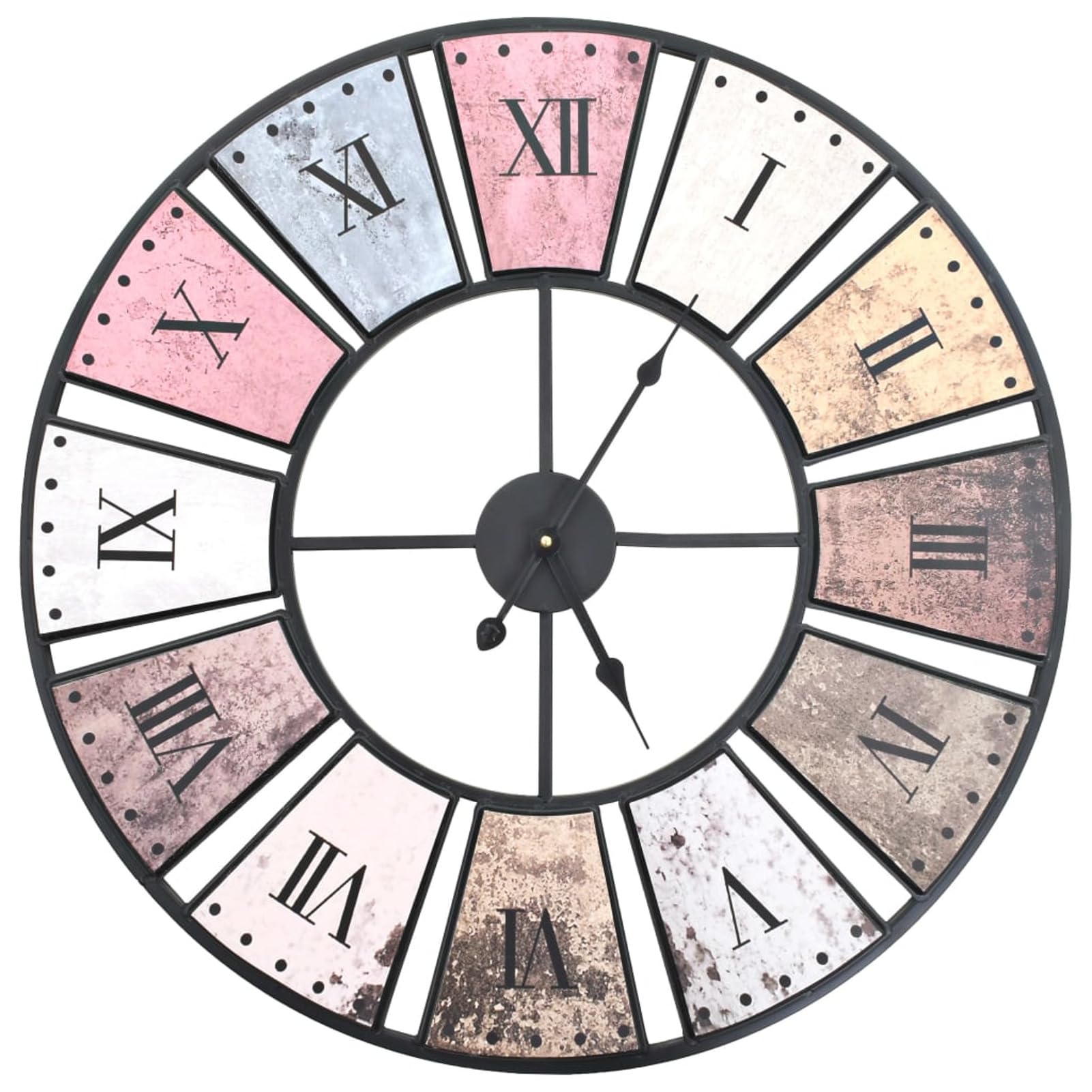 Homgoday Reloj de pared vintage con movimiento de cuarzo, 60 cm, XXL