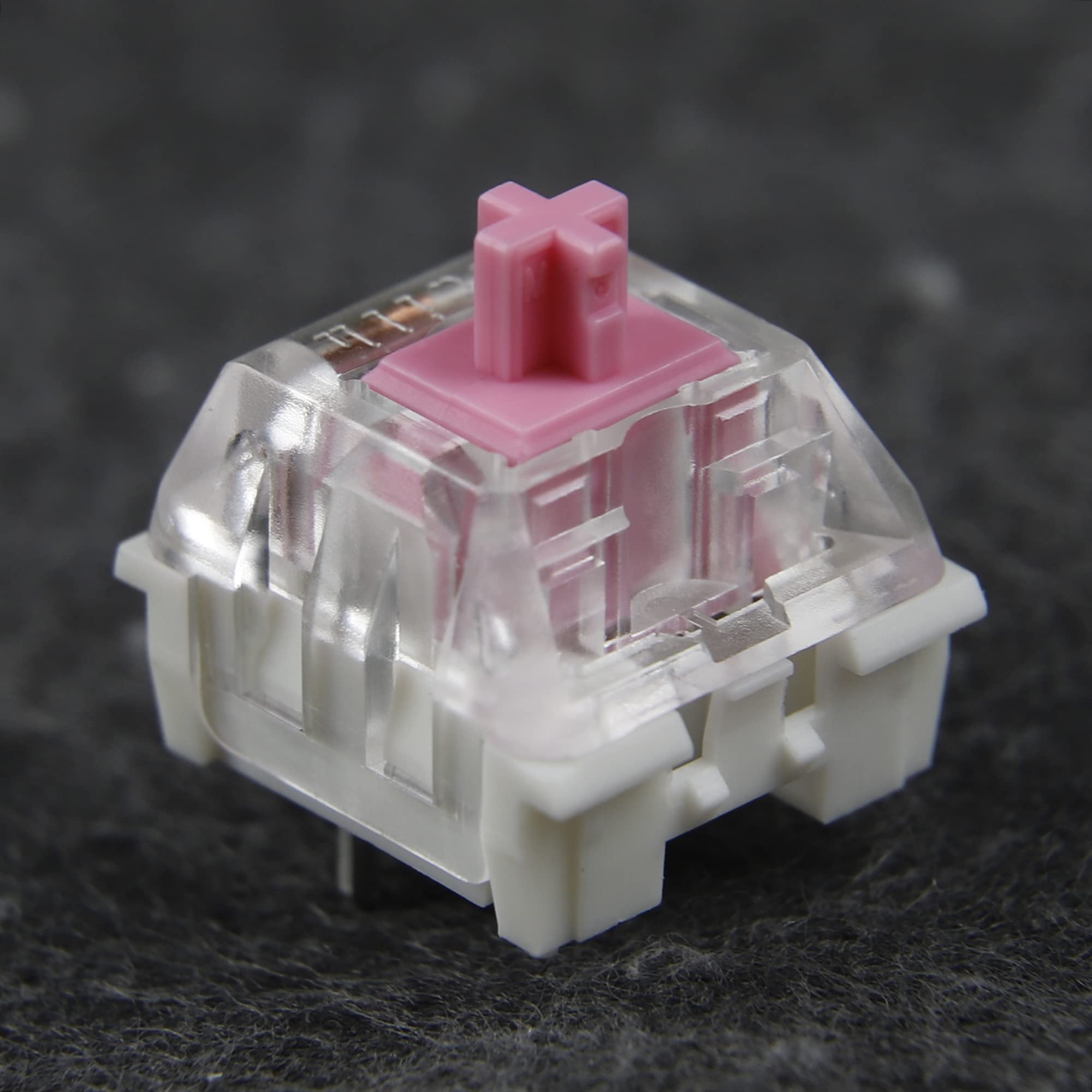 Kailh Speed Silver Gold Copper Bronze Pink Super Speed Silver Copper Red Bronze Pro Purple Burgundy Light Green MX SMD 3-pinowe przełączniki RGB do klawiatury mechanicznej (90 szt., Speed Pink)